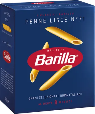 Produktbild von 28x Pasta Barilla - Penne Lisce N.71 - 500g - Italienische Nudeln