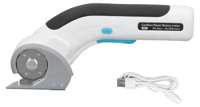 Produktbild von Elektrische Schere, kabelloser, wiederaufladbarer Stoffschneider mit Sicherheitsverriegelung für Decken, Teppiche, Vorhänge, Leder, Karton