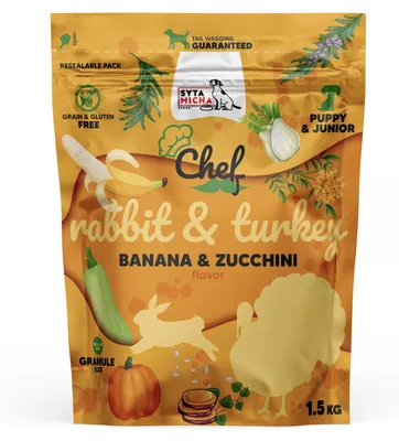 Produktbild von SYTA MICHA CHEF Kaninchen mit Pute JUNIOR 15kg