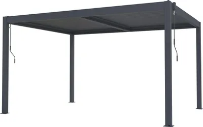 Zdjęcie produktu dla Pergola bioklimatyczna G21 Austin 4x3 m, antracytowa aluminiowa