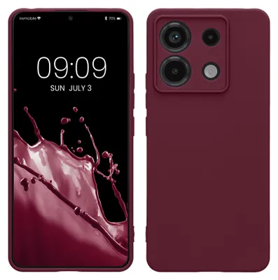 Produktbild von kwmobile Handyhülle für Xiaomi Redmi Note 13 Pro 5G / Poco X6 5G Hülle - weiches Handy Silikon Case - Schutzhülle Cover - Magenta Lila