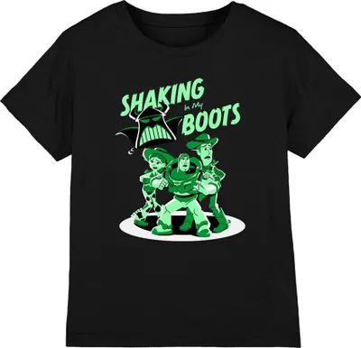 Productafbeelding van Toy Story - T-shirt voor kinderen met de tekst "Shaking In My Boots", model TV25734 (128), kleur zwart