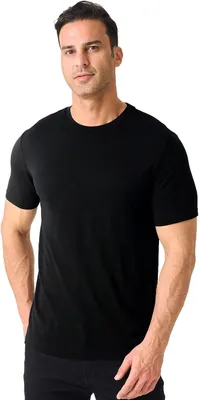 Productafbeelding van Thermisch basislaagshirt van 100% merinowol voor heren in zwart, effen, geschikt voor outdoor en dagelijks gebruik