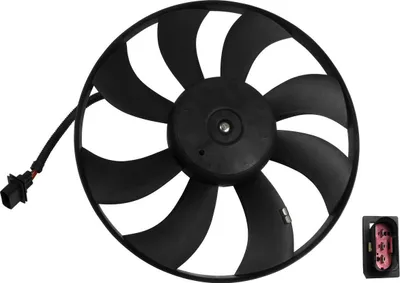 Produktbild von VEMO V15-01-1878 Lüfter Motorkühlung Kühlerlüfter für VW POLO (9N) Wasserkühler Ø385mm