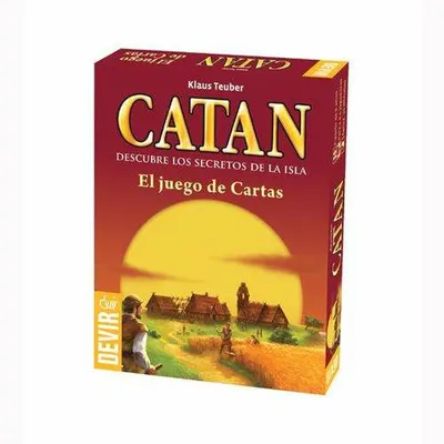A box of the card game Catan.