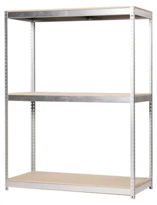 Image de Etagère Sans Vis Ecoforte 1806-3 Chipboard Galva/bois Galva/bois 2000x1800x600 - Simonrack