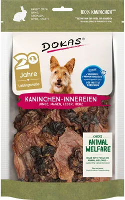 Produktbild von DOKAS - Kaninchen-Innereien 1er Pack (1 x 100g)