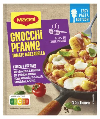 Productafbeelding van Maggi Fix Gnocchi-gerecht met tomaten en mozzarella, verpakking van 31 gram