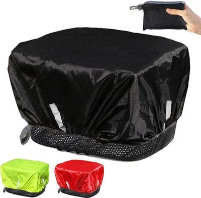 Obrázek produktu pro Vodotěsný košík na kolo s reflexními prvky, pláštěnkou, univerzální velikost až 45 x 45 cm
