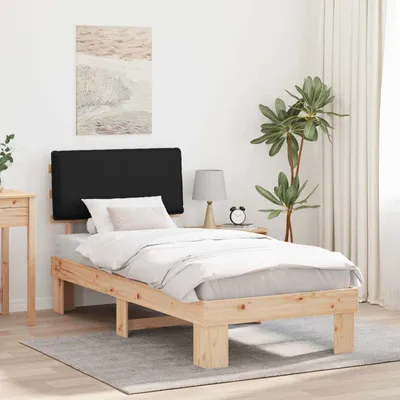 Obrázek produktu pro Maison Exclusive – postel s čalouněným čelem, černá, 75 x 190 cm