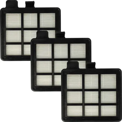 Produktbild von vhbw 3 Staubsaugerfilter Ersatz für Ariete AT5185394210, 00P274100AR0, 00P274110AR0 für Staubsauger - HEPA-Filter Schwarz Weiß