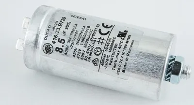 Produktbild von Anlaufkondensator 8,5 µF – 72 × 35 mm – Aluminiumgehäuse