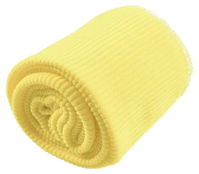 Strickbündchen Set, elastisch, Bündchen, Ärmelbund, hellgelb