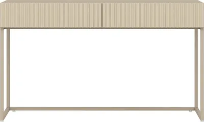 Produktbild von Schreibtisch mit 2 Schubladen - Beige - CALDRIN
