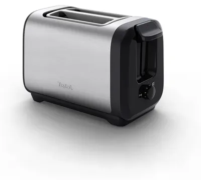 Produktbild von Tefal Subito TT5S1DE0, 2 Scheibe(n), Schwarz, Edelstahl, Edelstahl, Tasten, Niveau, Drehregler, 1300 W, 286 mm