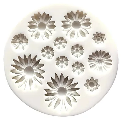 Produktbild von Silikonform Gießform Daisy Blume 3D für Harz, Gips, Kerzen
