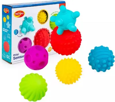 Zdjęcie produktu dla Piłki sensoryczne, 6 sztuk