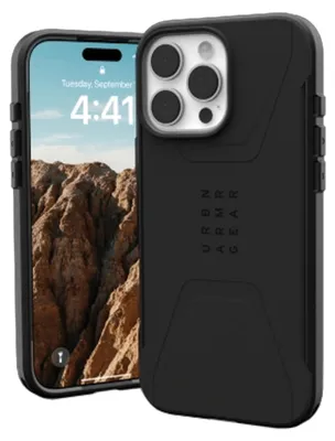 Obrázok produktu pre Urban Armor Gear Civilian, Ochranný obal, Apple, iPhone 16 Pro Max, 17,5 cm (6.9"), Čierna
