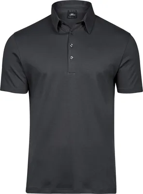 Immagine prodotto di Polo Tee Jays Interlock in cotone Pima da uomo PC3422 (L) (Grigio scuro)