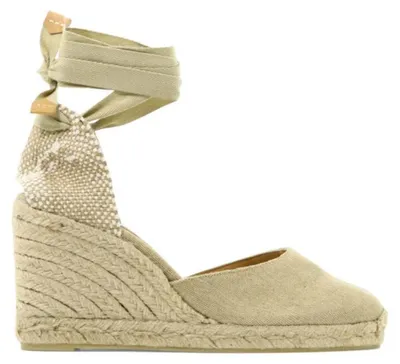 Image de Castañer espadrilles Carina femme beige à talon compensé - 39