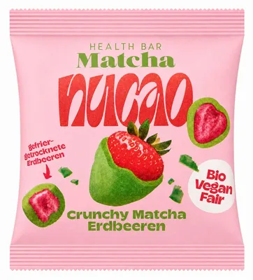 Produktbild von nucao Schokofrüchte Crunchy Matcha Erdbeeren  50g