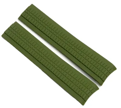 Immagine prodotto di Cinturino per orologio, in silicone, impermeabile, verde - senza logo, 21 mm