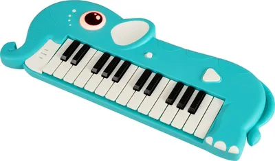 Zdjęcie produktu dla COSTWAY 25-klawiszowa klawiatura dla dzieci, fortepian dla dzieci z muzyką i światłem, przenośny instrument muzyczny, klawiatura fortepianowa, fortepian zabawkowy dla małych dzieci w wieku 0-3 lat, niebieski