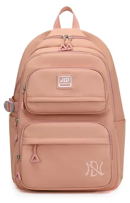 Productafbeelding van Rugzak voor kinderen, schoolrugzak, jongens/meisjes, waterdicht, nylon, roze, 32x22x45 cm