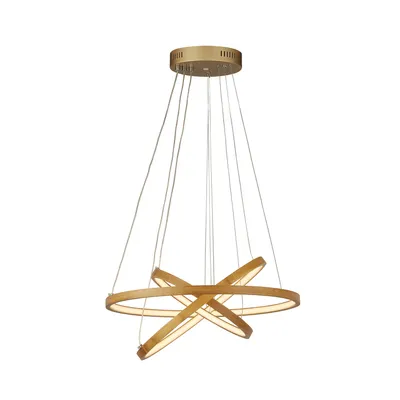 Image de x Pendentif éternité - Bambou avec 3 anneaux