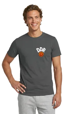 Produktbild von Spreadshirt DDR Wappen | Ostalgie Männer T-Shirt, M, Anthrazit