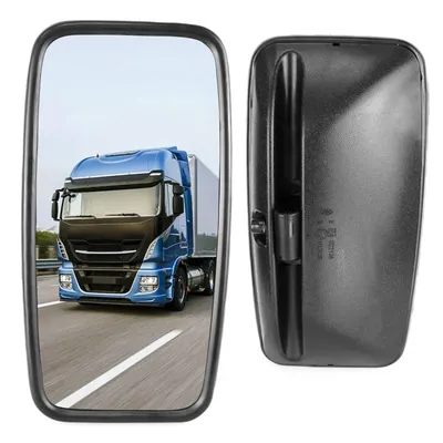 Immagine prodotto di 2 specchi retrovisori esterni universali per camion, autobus, trattori e furgoni 36 x 18 cm E4