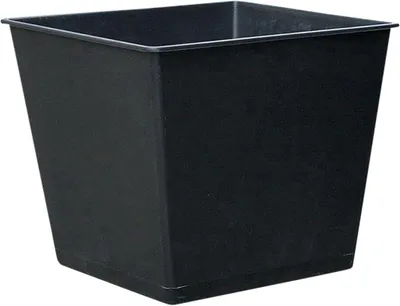 Image de Pot de fleurs universel, environ 36 x 36 x 30 cm, en plastique, de couleur noire