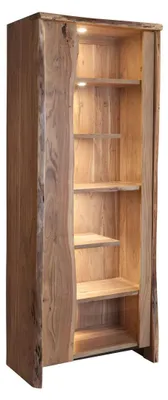 Immagine prodotto di MASSIVMOEBEL24 | vetrina in legno di Acacia 81x45x204 Acacia naturale laccato PURE ACACIA #107