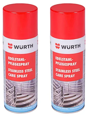 Produktbild von 2 x Würth Edelstahl-Pflegespray 0893121