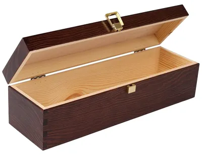 Productafbeelding van Creative Deco Bruine Wijn Houten Kist, 35,1 x 11 x 10 cm