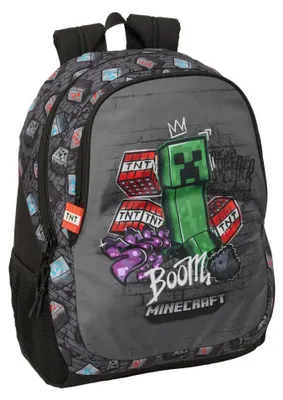 Produktbild von Safta Minecraft Graffiti 23l Rucksack Kinder One Size