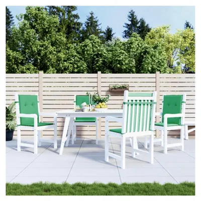 Produktbild von Gartenstuhlauflagen 4 Stück, Niedriglehner Auflagen für Gartenstühle, Sitzkissen für den Außenbereich, Grün Oxford-Gewebe