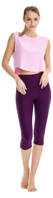 Image de Haut court léger et doux pour femme Winshape, fitness, yoga, pilates
