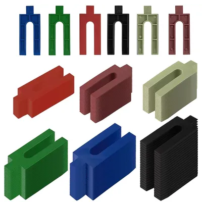 Abstandshalter-Set 150-tlg., 1-6 mm, 76×33 mm, 6 Farben