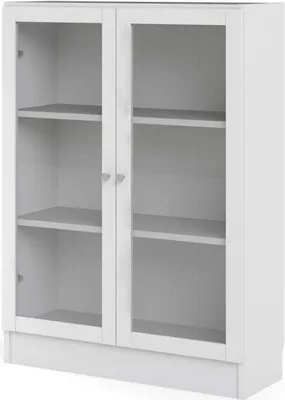 Zdjęcie produktu dla Base regał 2 drzwi przeszklonych biały.