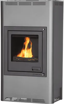 Image de HS FLAMINGO poêle-cheminée AQUAFLAM 17 avec échangeur de chaleur régulation automatique gris