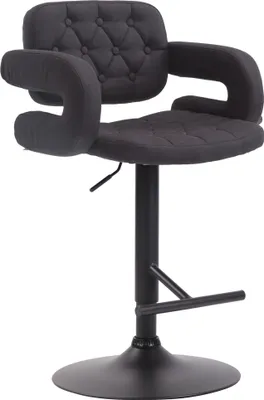 Produktbild von Barhocker HLO-CP15 STOFF schwarz  schwarz