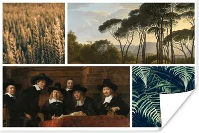 Produktbild von MuchoWow® Poster Collage - Rembrandt - Pflanzen 30x20 cm - Plakate - Print