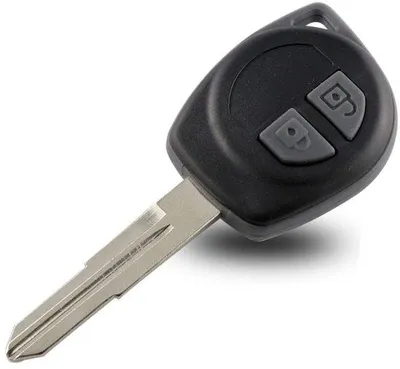 Image de Boîtier de clé de voiture en plastique - Pièce de rechange pour Opel, FIAT et Suzuki - Compatible avec 2 boutons