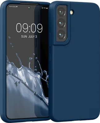 Immagine prodotto di kwmobile custodia protettiva compatibile con Samsung S22 cover - custodia in silicone cover telefono cellulare S22 - cover telefono cellulare Samsung S22 superficie morbida - ricarica wireless -