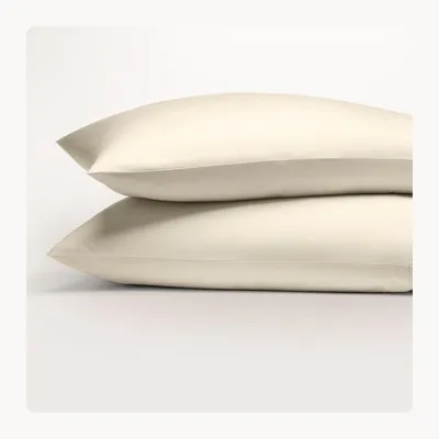 Immagine prodotto di Custodia per cuscino 50 x 80 cm, color crema, 100% Cotonelogico, certificata Oeko-Tex, per cuscini, morbida e traspirante, custodia per cuscino 50 x 80 cm