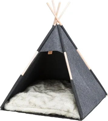Produktbild von TRIXIE Höhle Tipi - anthrazit - 70 × 70 × 70 cm