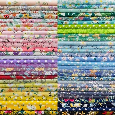 Produktbild von Vielefarbenstoffe aus Baumwolle, 25 Stück 20 x 20 cm, Gesichtsmaskenstoffe, Quadrattextilien und Handquiltmaterialien