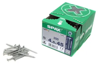Produktbild von SPAX Senkkopfschraube WIROX Teilgewinde 4,5x45 VPE 200
