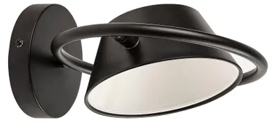 Obrázek produktu pro Nástěnné svítidlo ODISS LED 6W 3000K kov černá, plast bílá Ø21,5cm